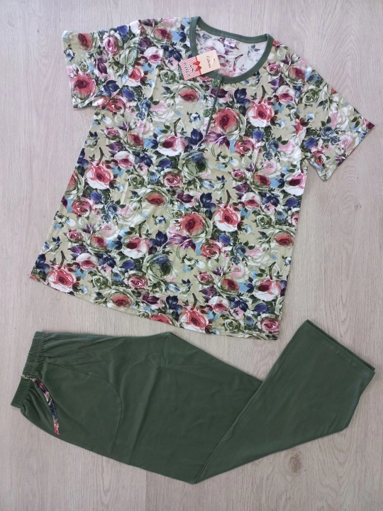 Uy kiyimi, pijama, kalta yengli