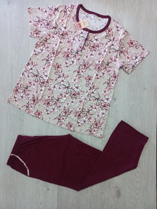 Uy kiyimi, pijama, kalta yengli