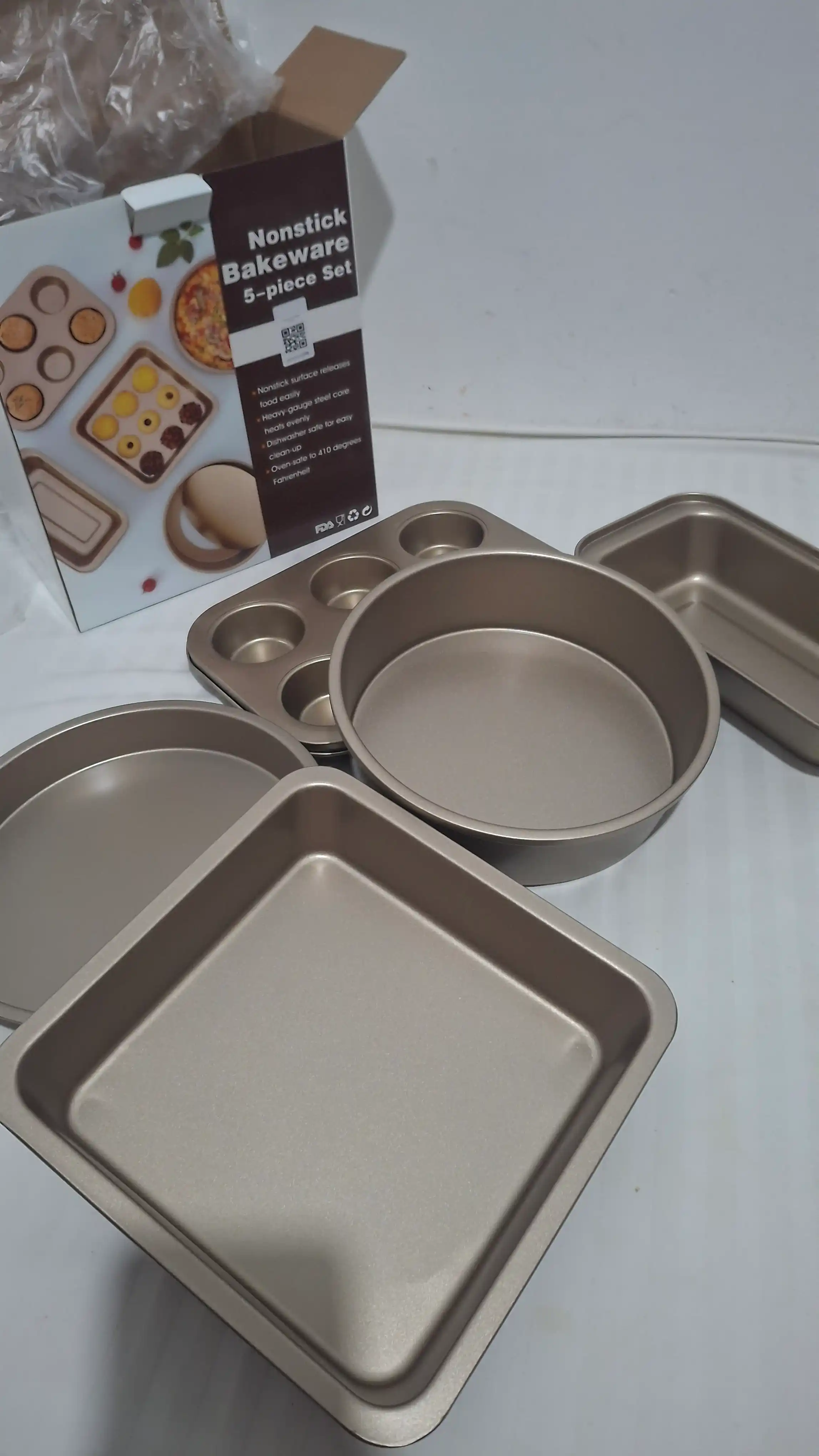 Формы для выпечки торта, кекса, хлеба, пиццы, антипригарные в подарочной упаковке