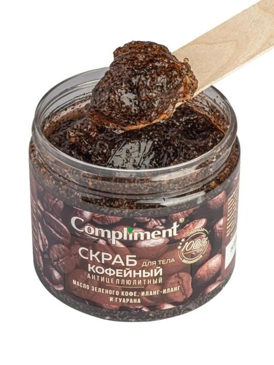 Tanani ozdiruvchi, selulitga qarshi, cho‘zilishlarga qarshi skrab, Copmliment, 400 ml