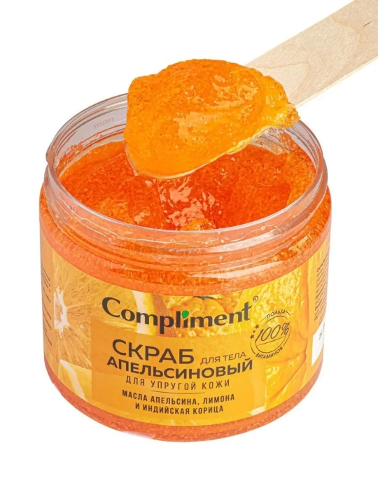 Tanani ozdiruvchi, selulitga qarshi, cho‘zilishlarga qarshi skrab, Copmliment, 400 ml