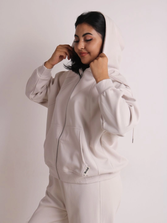 Женский спортивный костюм двойка худи на молнии и брюки