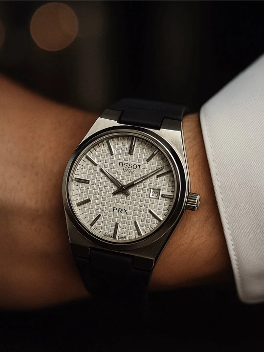 Наручные часы мужские Tissot, с силиконовым ремешком, в подарочной упаковке