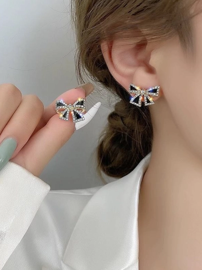 Серьги в форме сердца, женские серьги — MIRSTIL-ЗИРАК-ЧЕРН