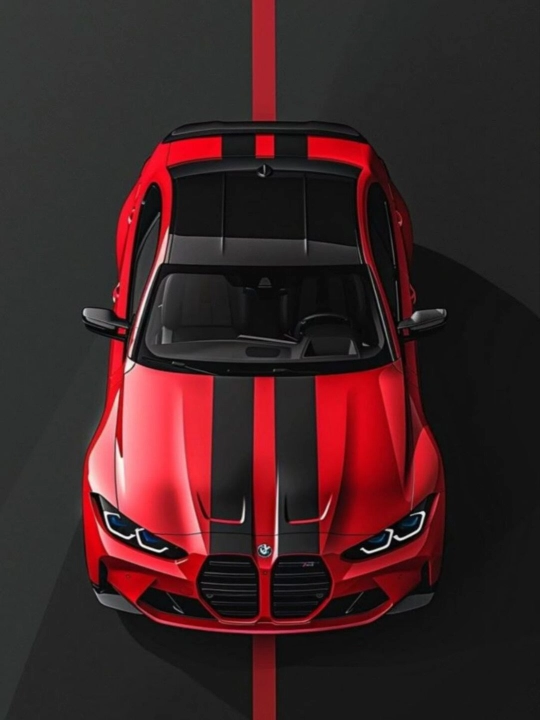 Постер-наклейка, формата A4. BMW