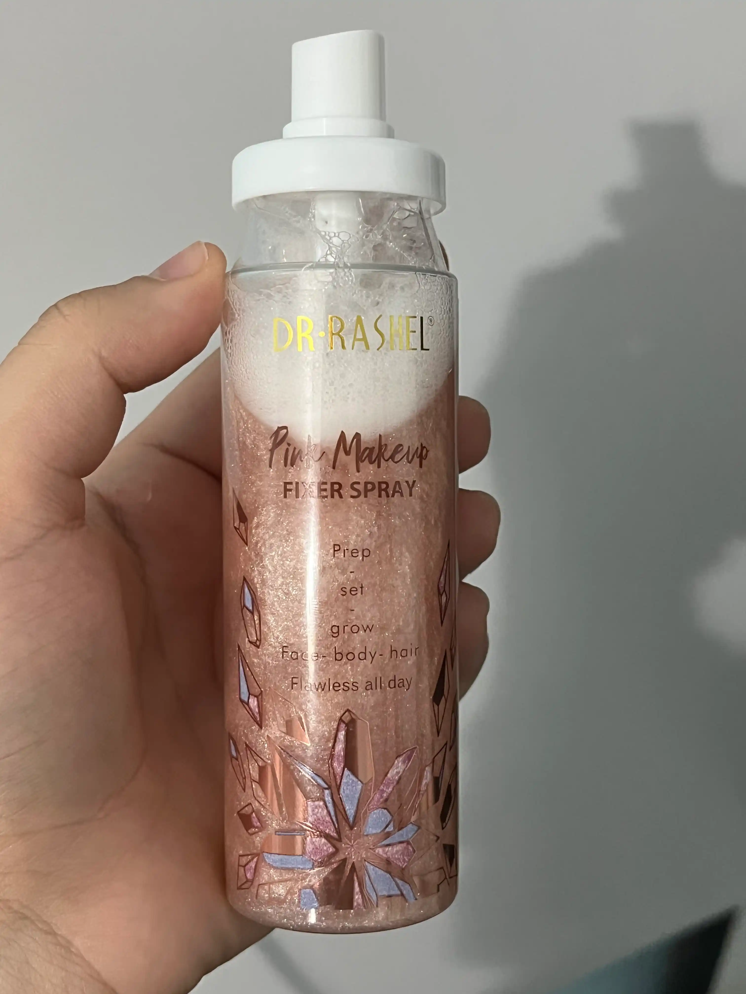 Yuz makiyaj uchun, namlovchi fiksator sprey, Gold и Pink, 100 ml