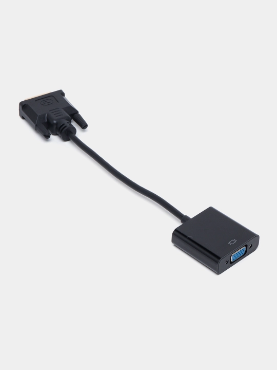 Adapter DVI-VGA kabel utkazuvchi, komyuter, noutbuk va proektorlar uchun 1080p adapteri