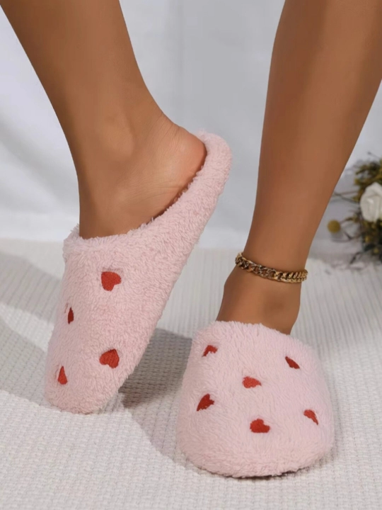 Мягкие тапочки в форме сердца «Love Cozy», домашняя обувь, обувь - 