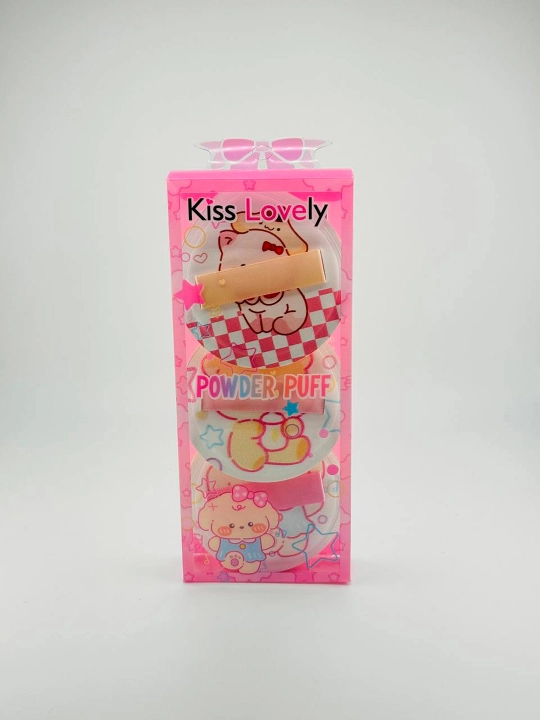 "Kiss Lovely" makiyaj sponjlari, 3 tasi 1 da - 