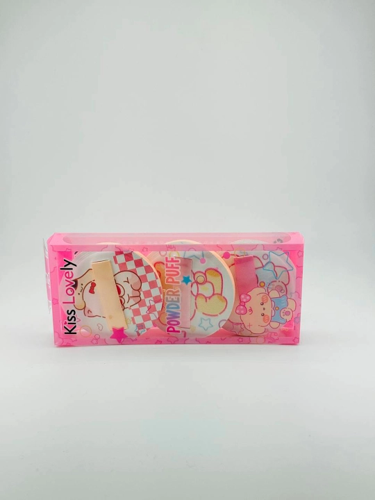 Спонжи для макияжа Kiss Lovely, 3 в 1
