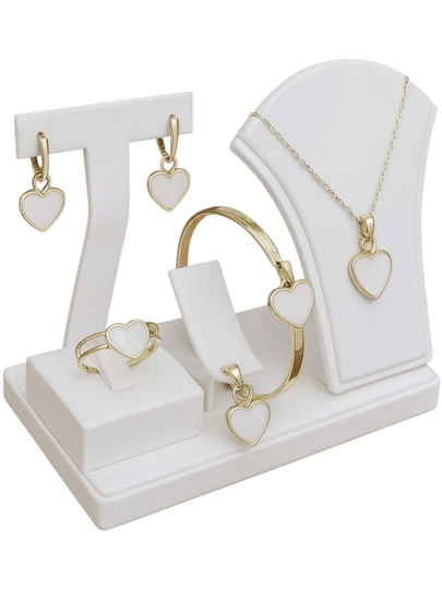 Комплект украшений в стиле Messika, Bvlgari и Van Cleef — SHONAJW-KOMPLEKT-КРЕМОВ