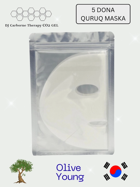 DJ Carborn Therapy - karboksiterapiya koreys yuzni parvarish qilish to'plami: gel + niqob - 