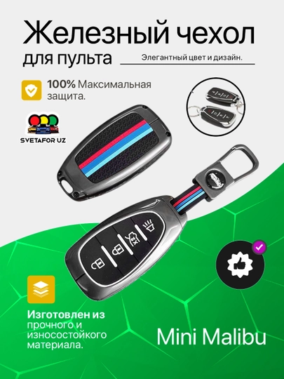 Железный чехол для пульта дистанционного управления 101, 909, Onix, Tracker2, Malibu2, BYD — SVETMAG-BMWCHIX-АМЕТИС