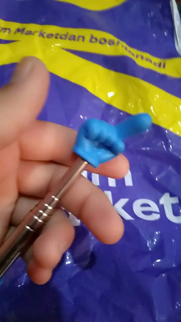 Указка с пальцем телескопическая