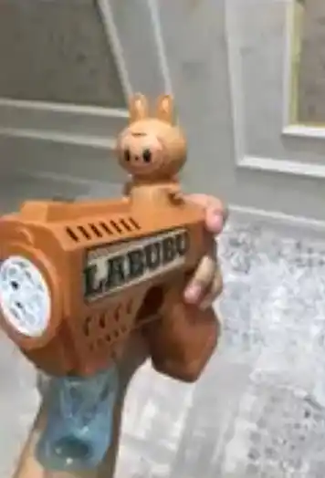 Sovun pufaklari generatori bolalar uchun, batareyali BUBBLE GUN