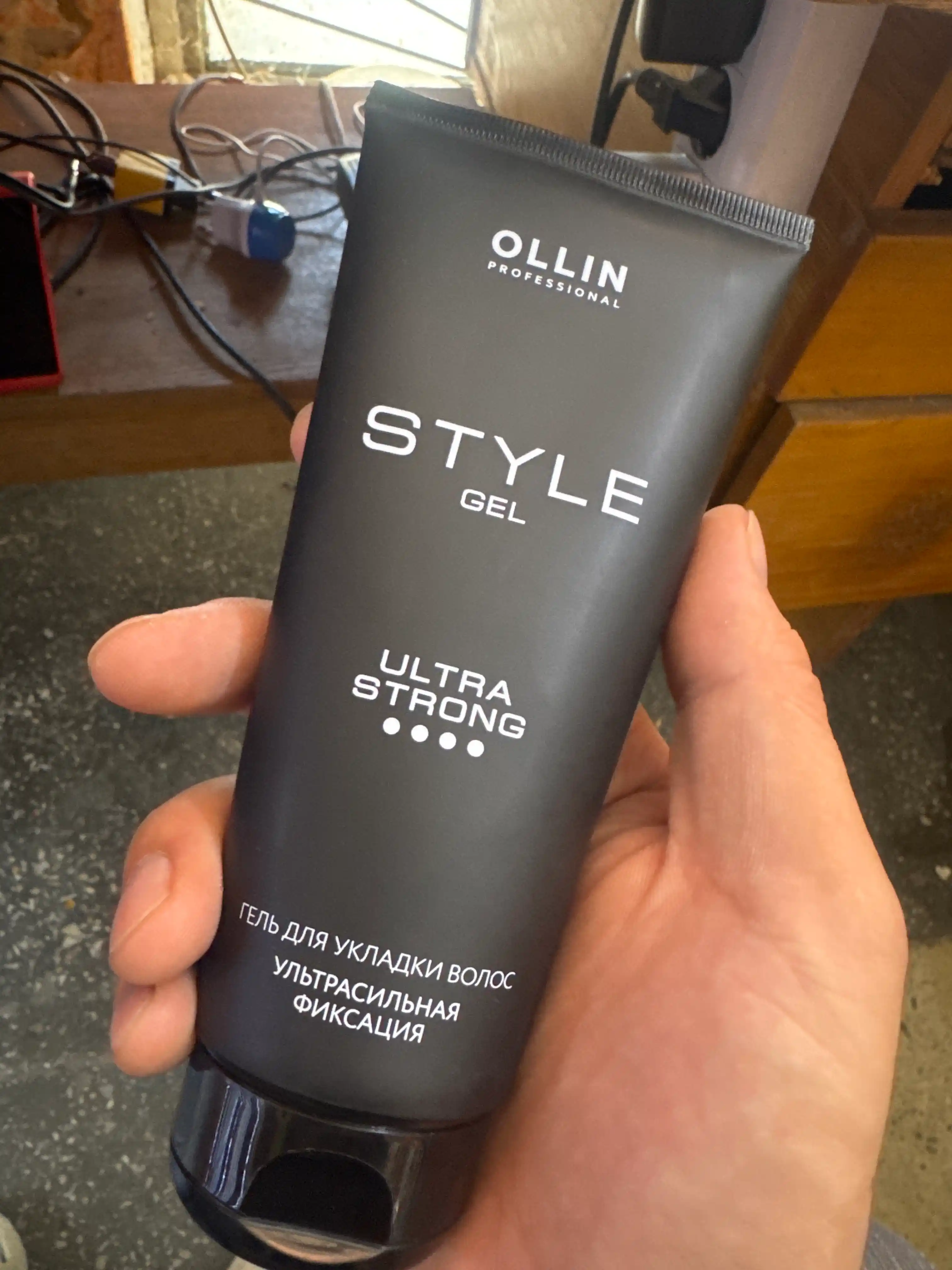 Гель для укладки волос ультрасильная фиксация STYLE OLLIN PROFESSIONAL, 200 мл