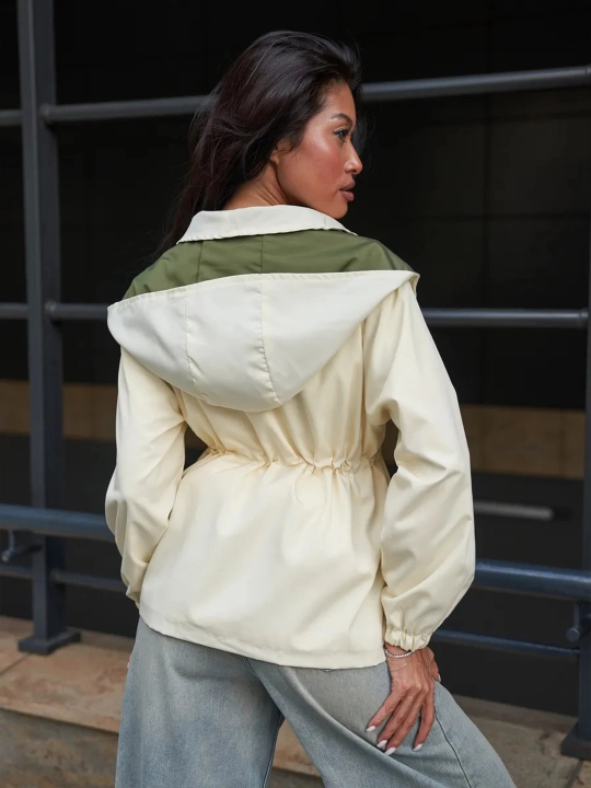 Ayollar vetrovkasi, kapyushonli kurtka, trench oversize, M–4XL — ELLY FASHION