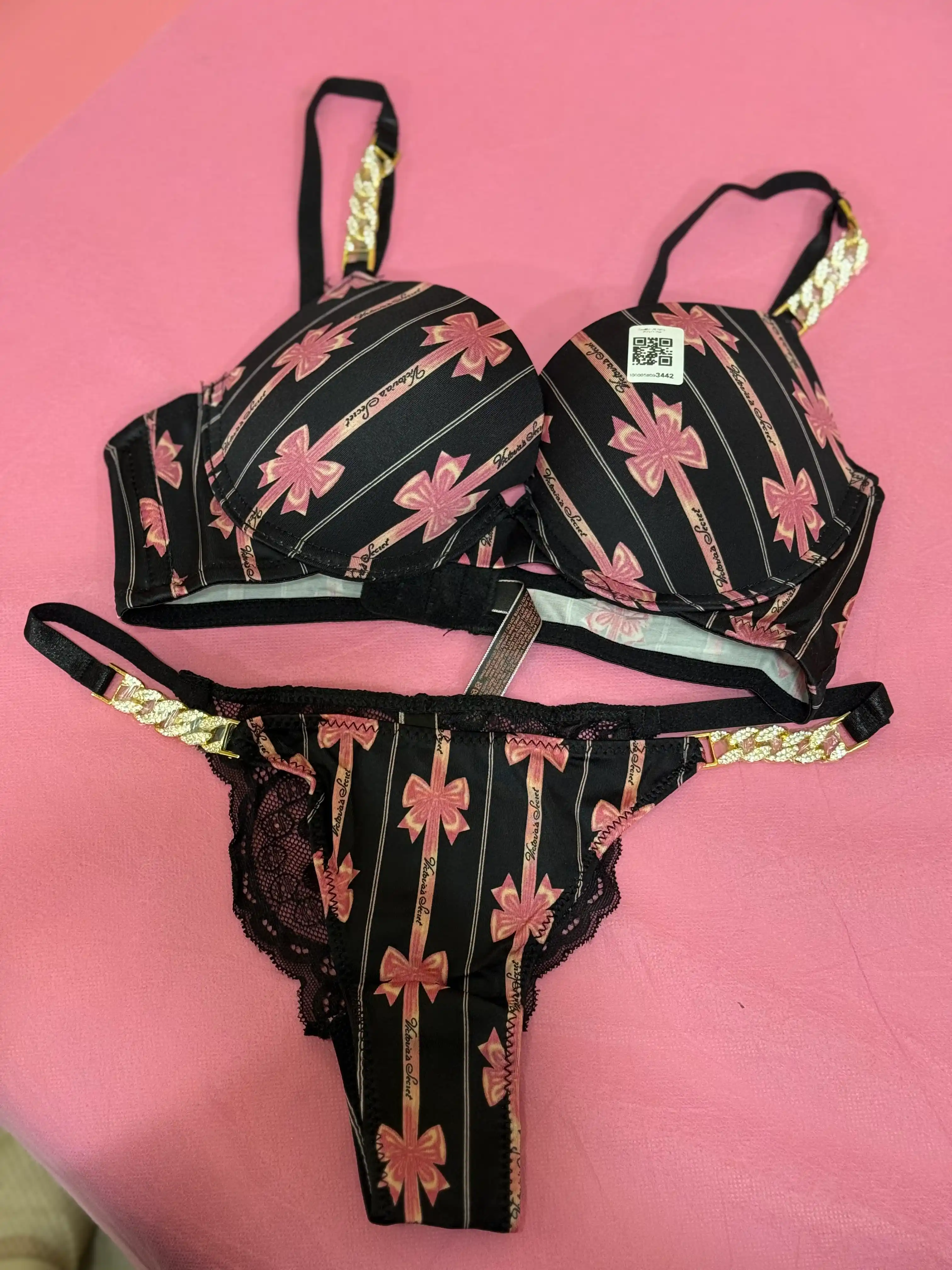 Victoria secret ayollar ichki kiyimi to'plami, byuzgalter va trusik syringi, chashka C, B