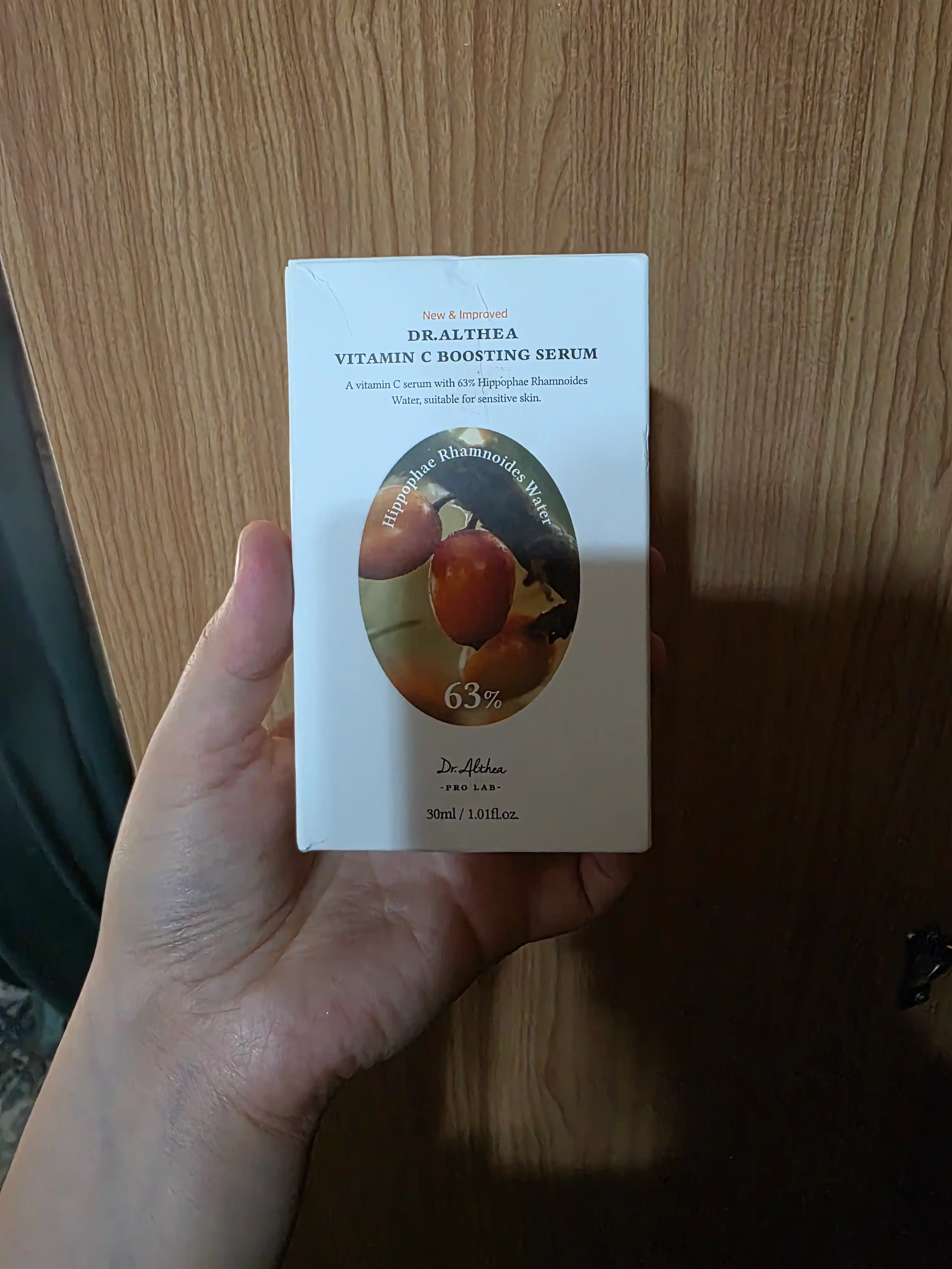 Dr. Althea Vitamin C Boosting Serum 63% oblepixa ekstrakti bilan mustahkamlovchi sivorotka
