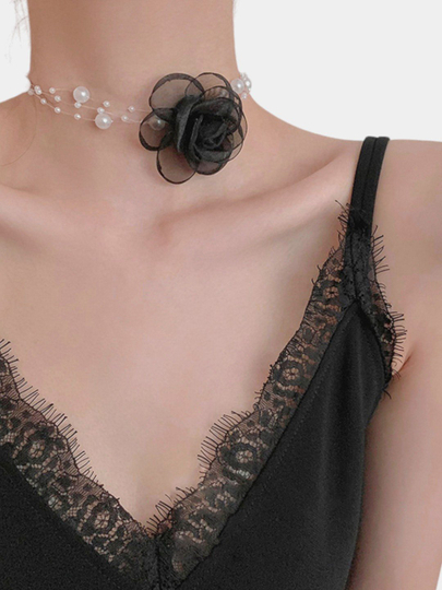 Ayollar uchun choker - bo‘yinga taqiladigan bezak - 
