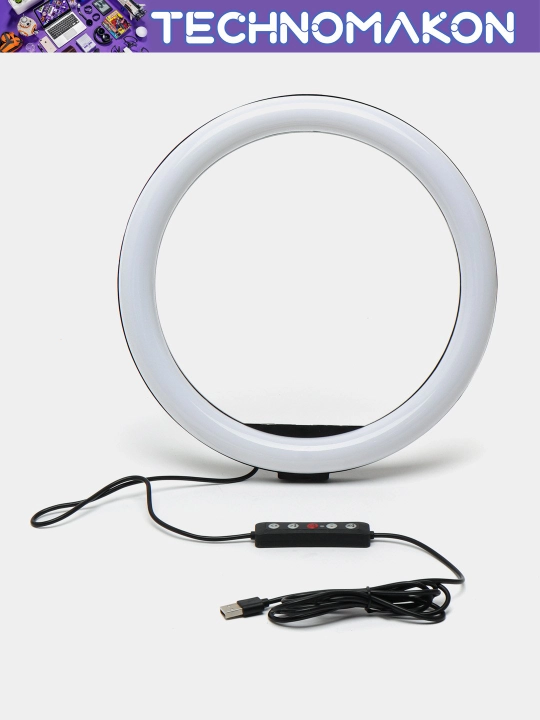 Selfie LED halqali chiroq MJ30 RGB 30 sm, selfi, strimming, go'zallik sanoati uchun