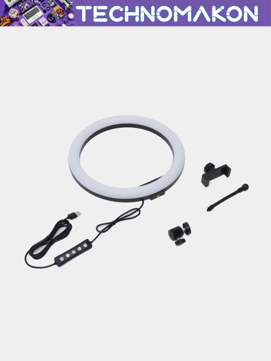 Selfie LED halqali chiroq MJ30 RGB 30 sm, selfi, strimming, go'zallik sanoati uchun