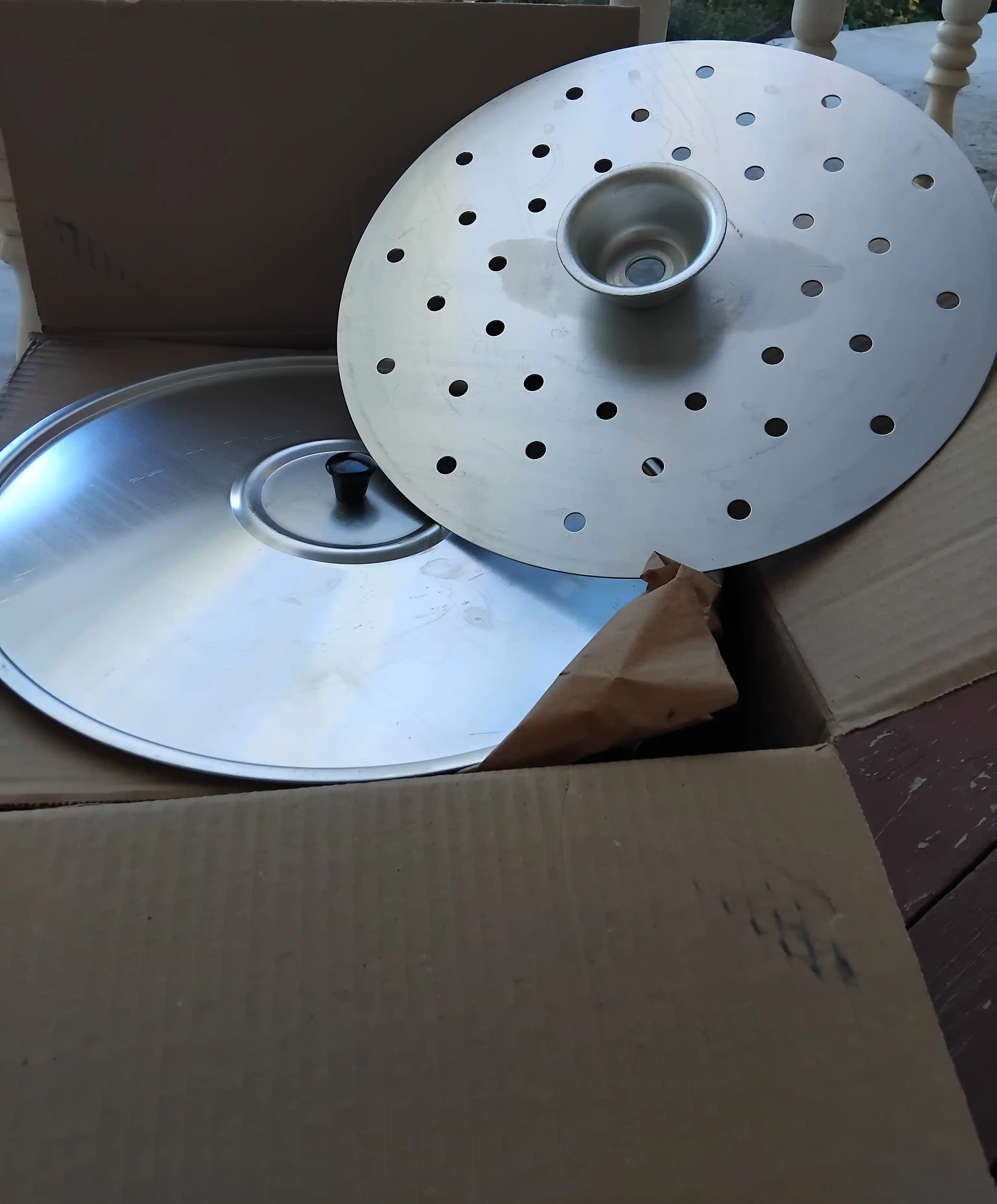 Mantovarka Demidovskiy 15 litr, 4 disk, katta manti qozon, alyuminiy mantishnitsa bug' idish