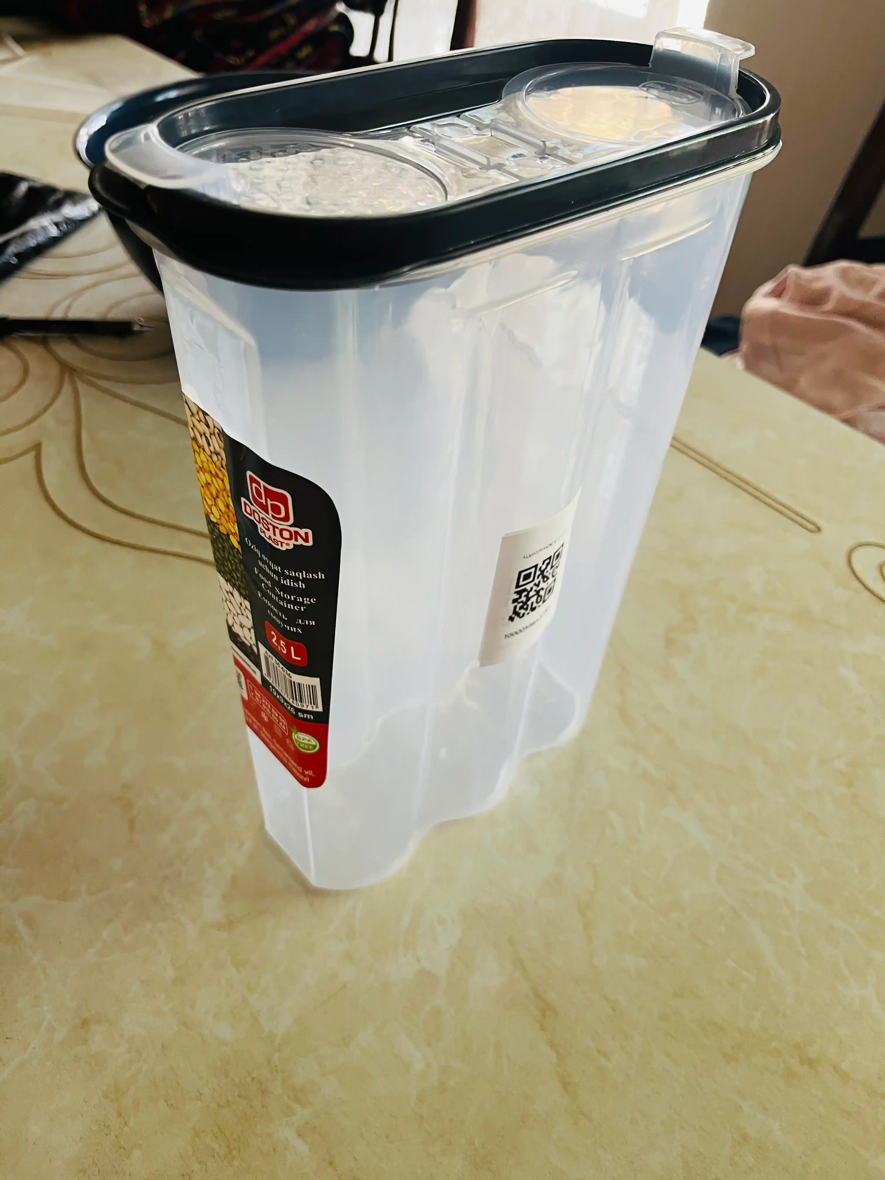 Plastik konteyner quyma mahsulotlar uchun, sochiluvchan mahsulot saqlash uchun