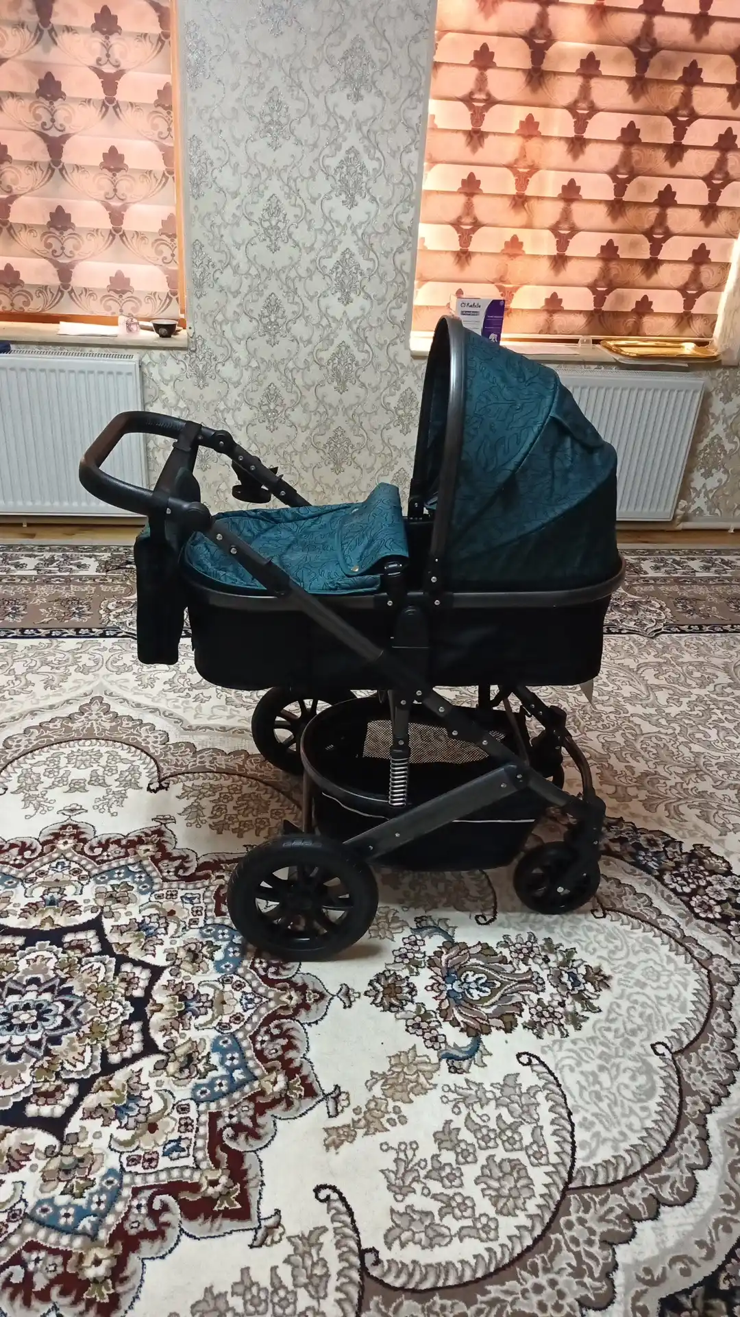 Коляска детская INING BABY, трансформер 2 в 1, всесезонная, люлька и прогулочная