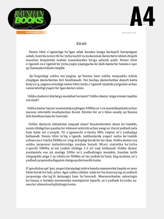 Deutsch — Nemis tili ekspress-kursi