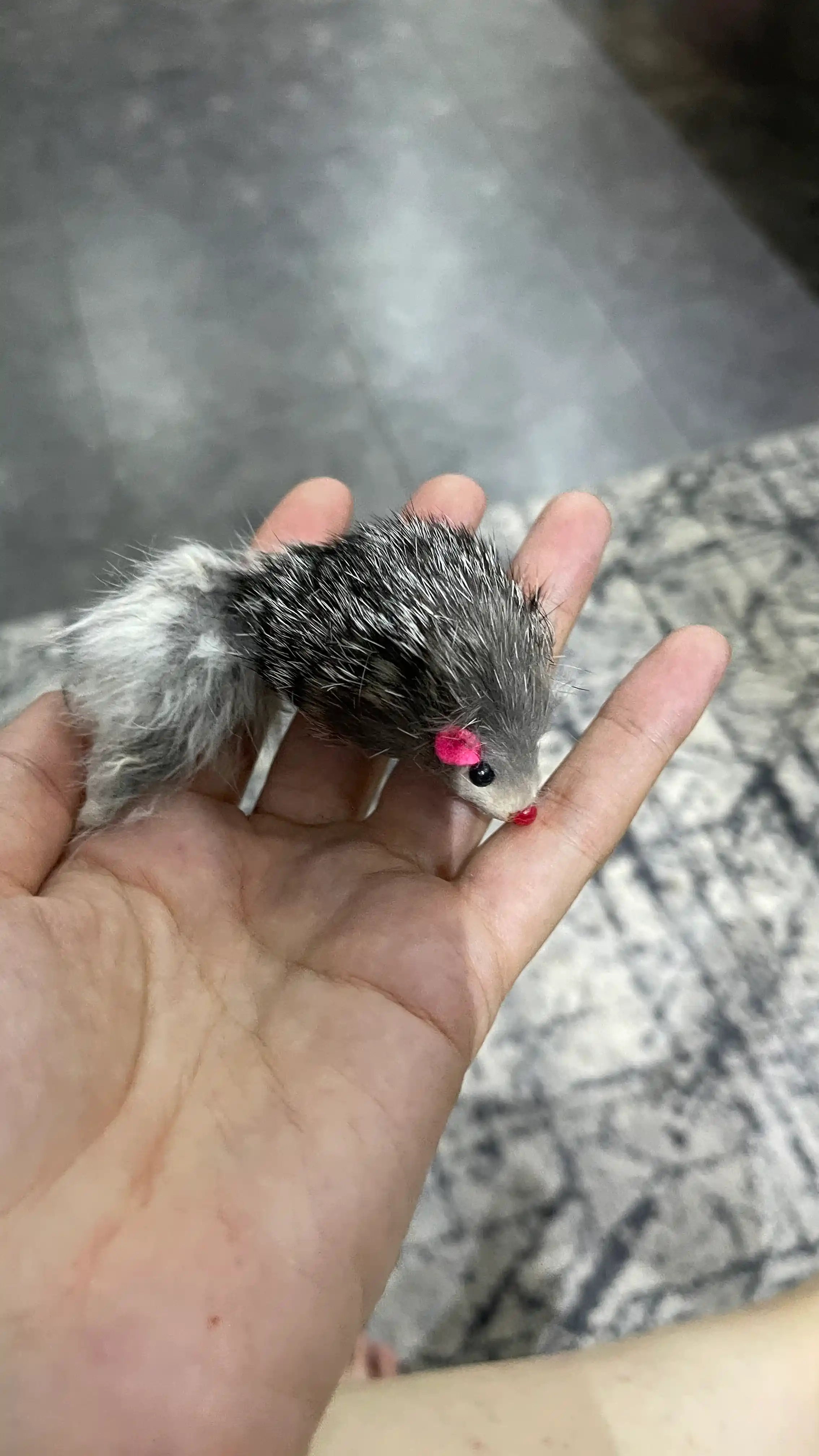 Игрушка для кошек - Мышка из натурального меха