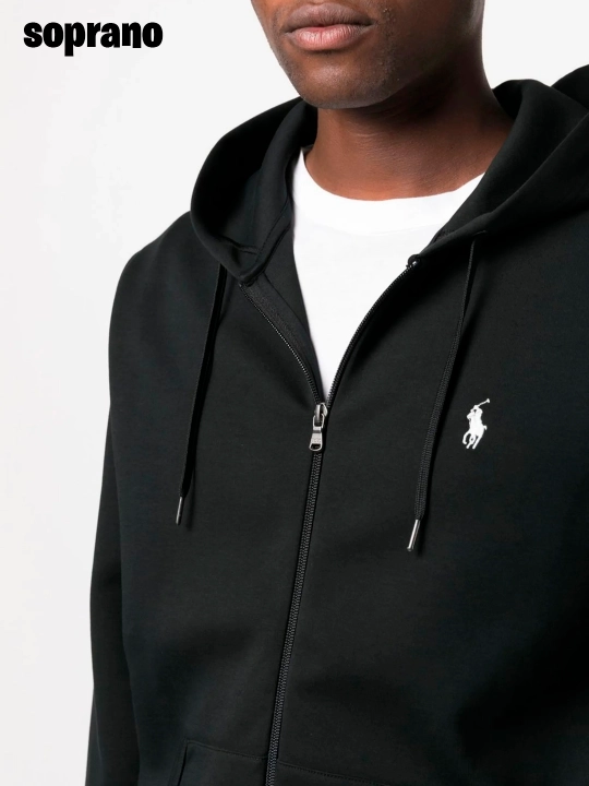 Erkaklar va ayollar uchun Ralph Lauren, kapyushonli va molniyali xudi, zip, kurtka, S–3XL
