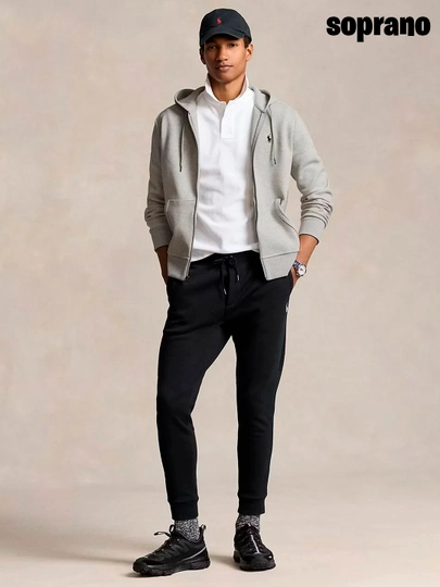 Erkaklar va ayollar uchun Ralph Lauren, kapyushonli va molniyali xudi, zip, kurtka, S–3XL