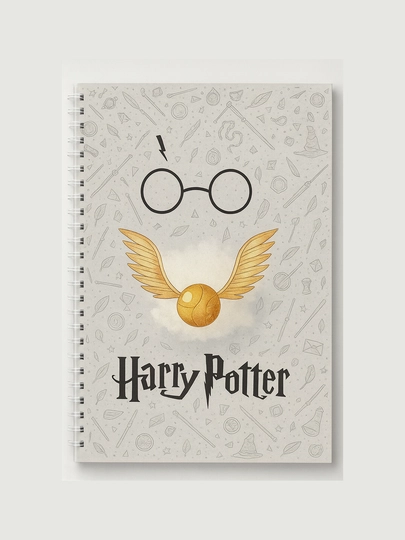 Блокнот Гарри Поттер, Harry Potter, А5, 40 страниц, стильная тетрадь, фанатский скетчбук — ТОЧКА-ПОТЕР-БОРДОВ-лист