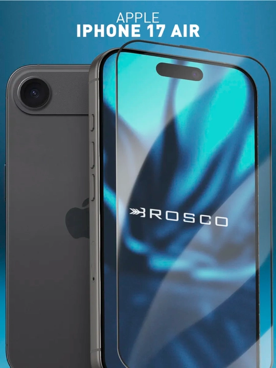 Himoya oynasi iPhone 17 Air/ Pro/ Pro max uchun, qoraytirilgan va shaffof