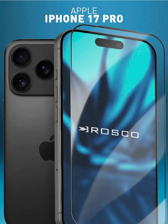Himoya oynasi iPhone 17 Air/ Pro/ Pro max uchun, qoraytirilgan va shaffof