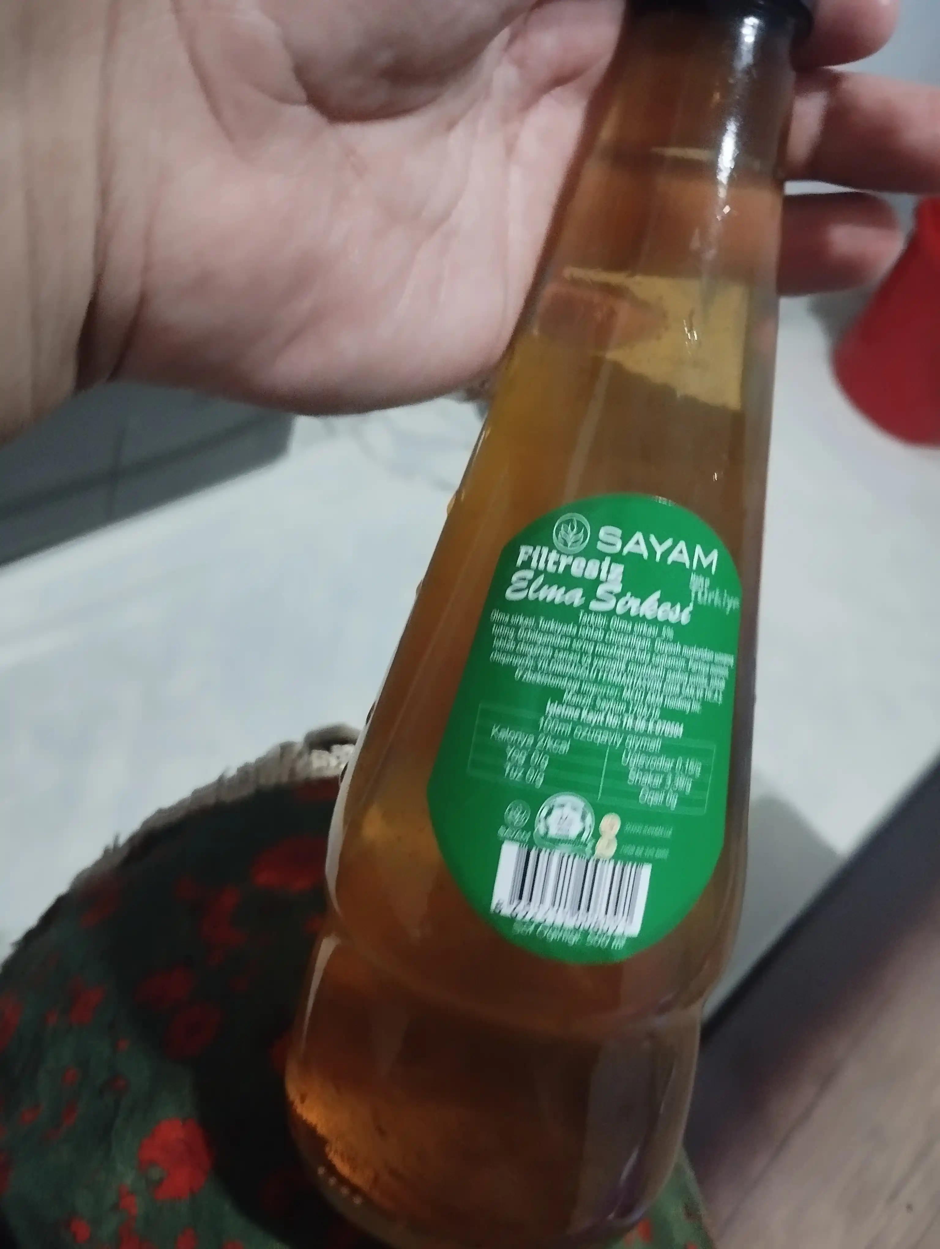 Olma sirkasi, Sayam, organik, filtirlanmagan, 500 ml, Turkiya