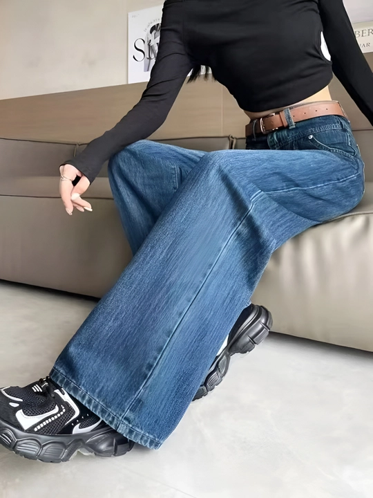 Ayollar uchun keng jinsi shimlar koreyscha casual High Waist erkin kesim S–2XL