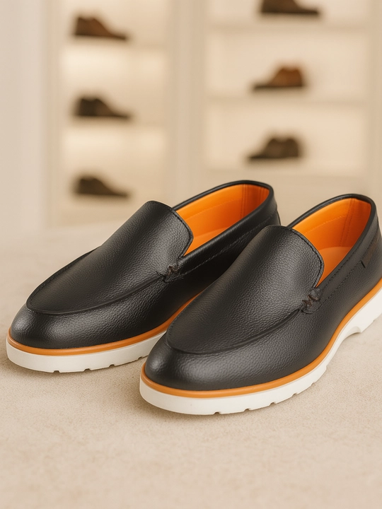 Мужская обувь Loro piana, Лоферы, 100% натуральная кожа,- стильные, мокасины - 