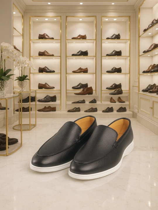 Лоферы, 100% натуральная кожа, loro piana, мокасины - 