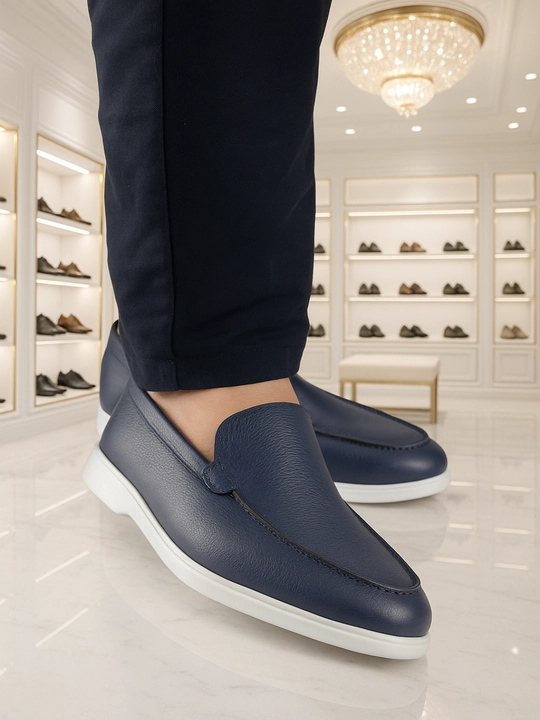 Лоферы, 100% натуральная кожа, loro piana, мокасины - 