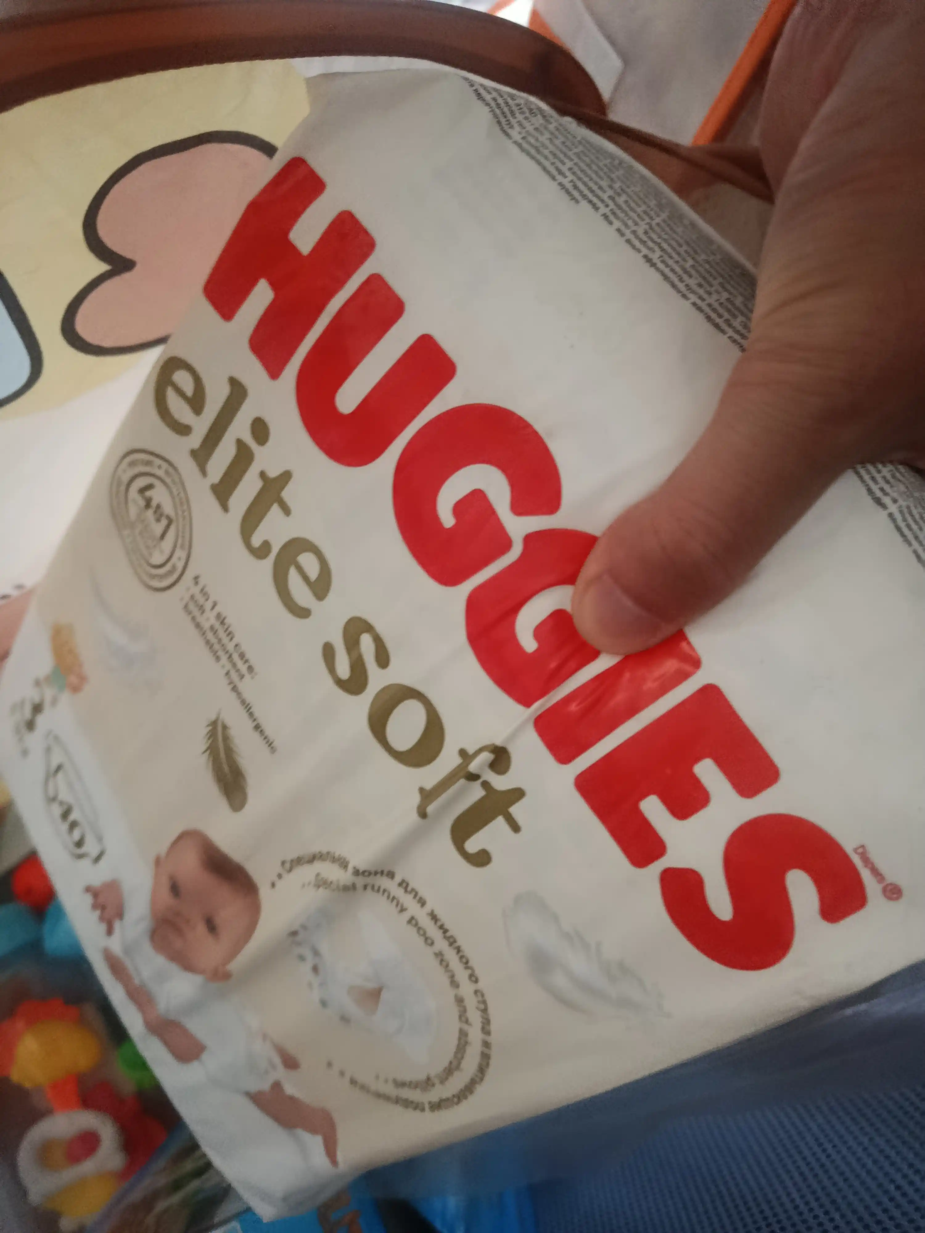 Подгузники Huggies Elite Soft 5-9 кг, 3 размер, 40 шт