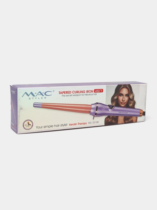 Professional konusli dazmol MAC Stayler МС-2218 LCD displeyli, keramik plastinali, konus