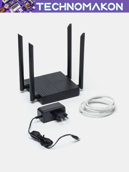 Ikki diapazonli gigabitli WiFi router Tp-Link AC1200 Archer C64