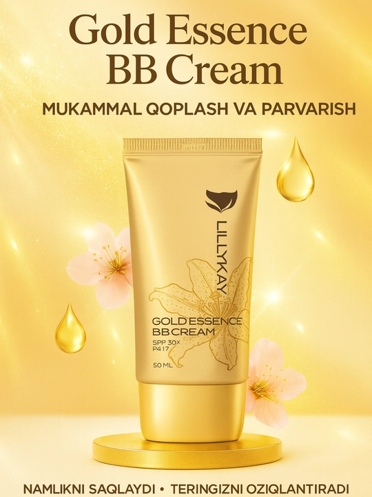BB крем, крем с экстрактом золота, Gold essence BB cream, 50 мл - 