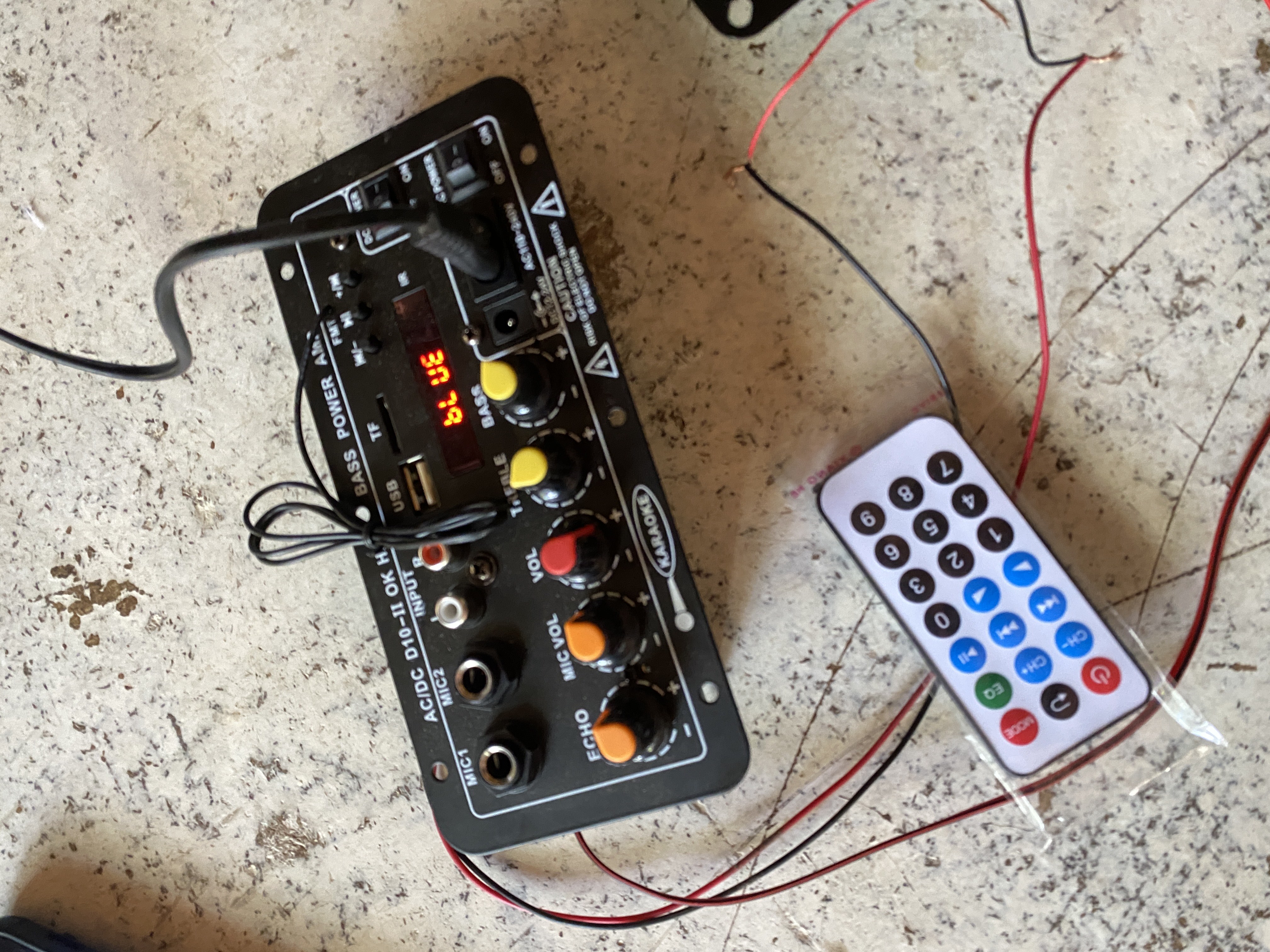 D10-II 120Вт BT/AUX/USB/TF аудиоусилитель, 1.1 канал, с сабвуфером