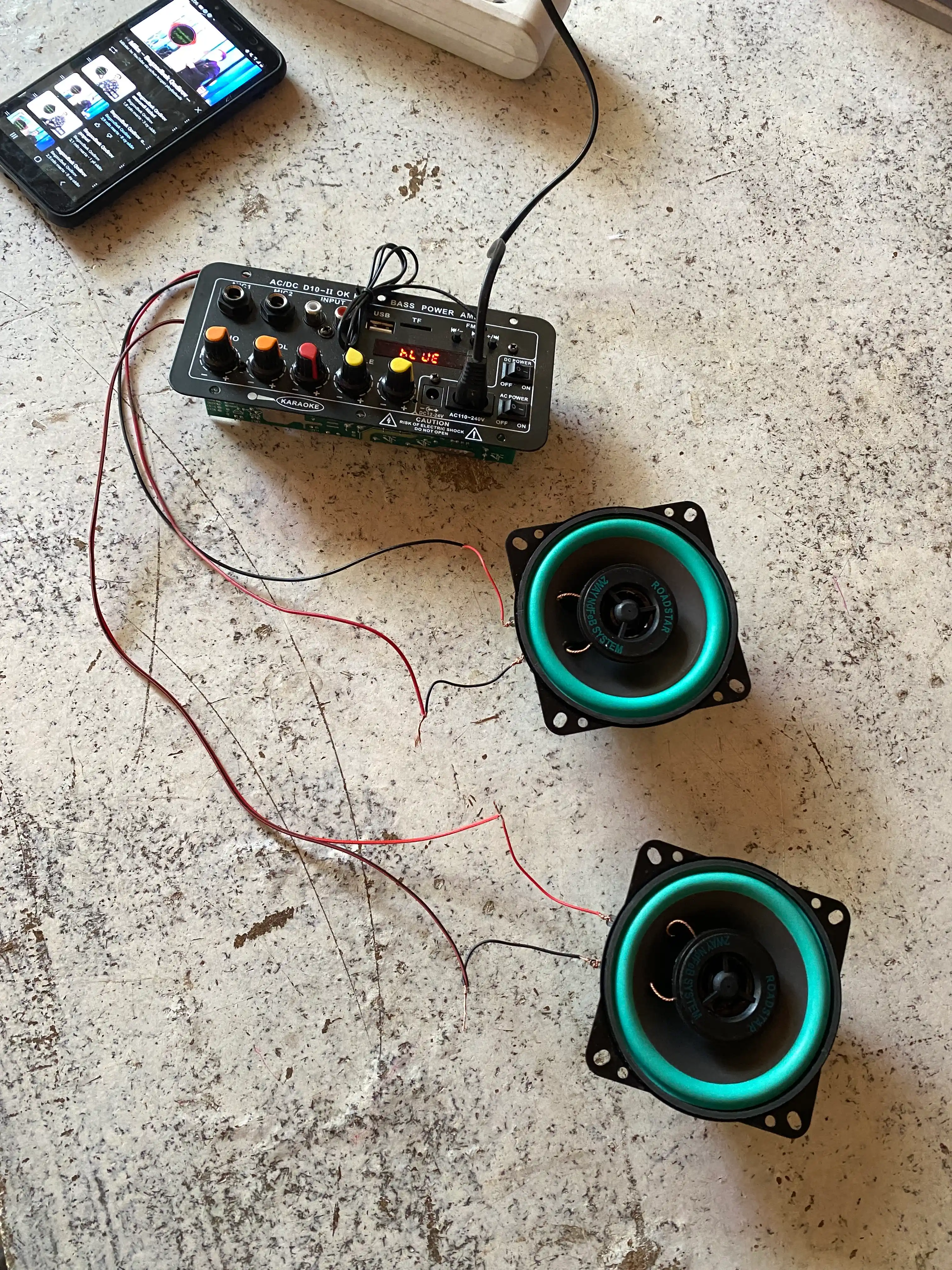 D10-II 120Вт BT/AUX/USB/TF аудиоусилитель, 1.1 канал, с сабвуфером
