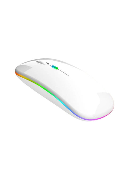 Simsiz sichqoncha, shovqinsiz,quvatlash bilan,Bluetooth USB adapteri va RGB