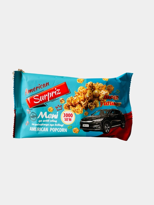 Popcorn, American Surpriz mazali va yutuqli mahsulot