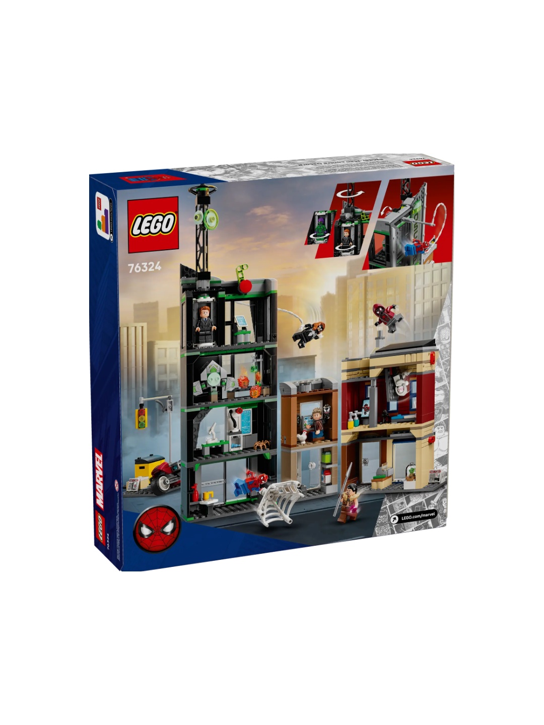 Конструктор LEGO Marvel Человек-паук против Озкорп 76324, 808 деталей